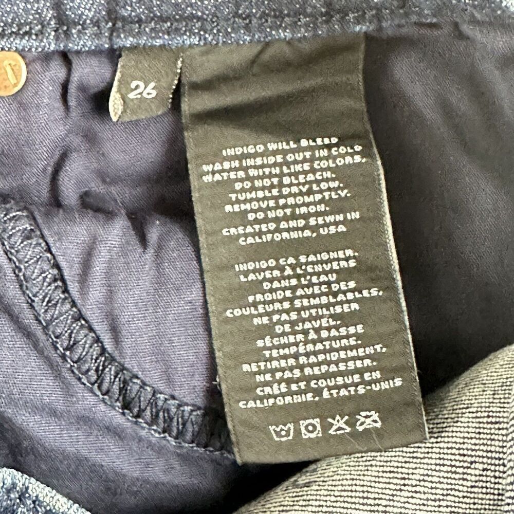 J Brand Jeans Womens 26 Blue Sabotage Dark Wash Skinny Stretch Denim Preppy* - Picture 15 of 16